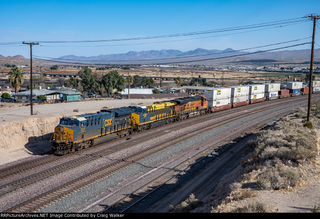 CSXT 3301-CSXT 1900-BNSF 6144